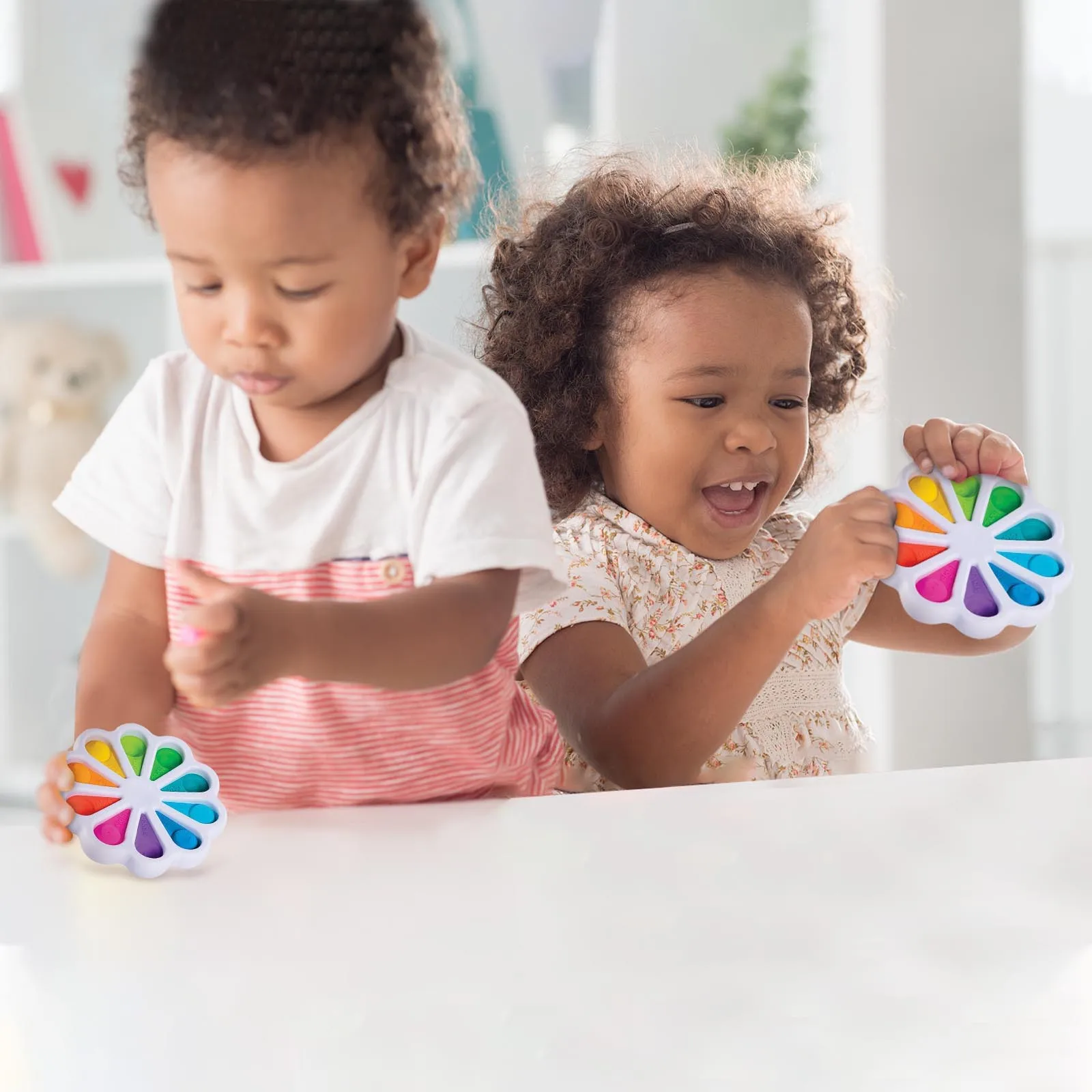 

Fidget Simple Dimple Toy Flower Toys Stress Relief Hand Early Educational for Kids Adults Anxiety Autism