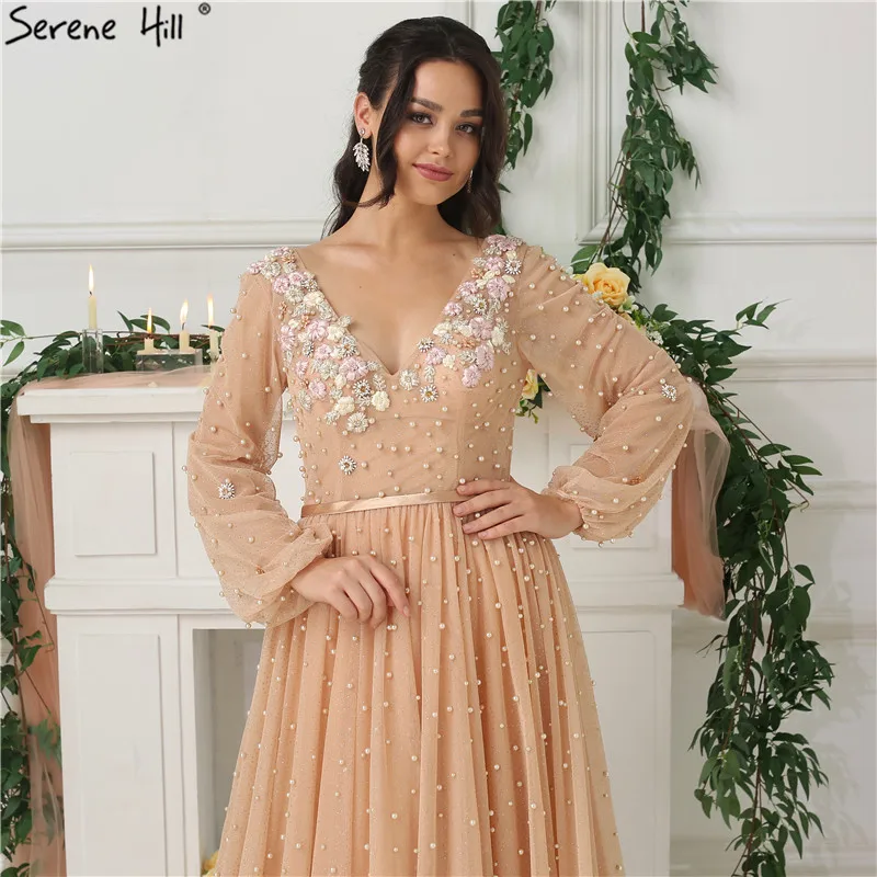 Новинка длинные рукава глубокий v-образный вырез иллюзия вечерние платья цветные