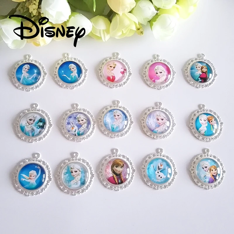 10 шт./лот подвеска принцессы Эльзы из мультфильма Холодное сердце бусины