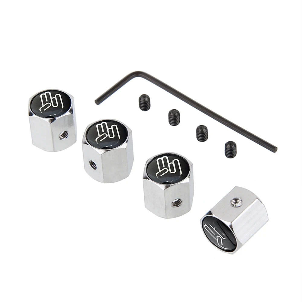 Автомобильный Стайлинг колпачки для клапанов шин жестов логотипа колеса