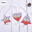 Рождественские украшения, подвески 2022, новогодние, Рождественские Елочные подвесные украшения, деревянные поделки, детские подарки, домашний декор