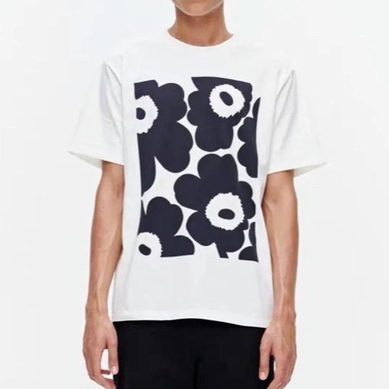 

Spring New Sunflower Round Neck Short-sleeved Women T-shirt