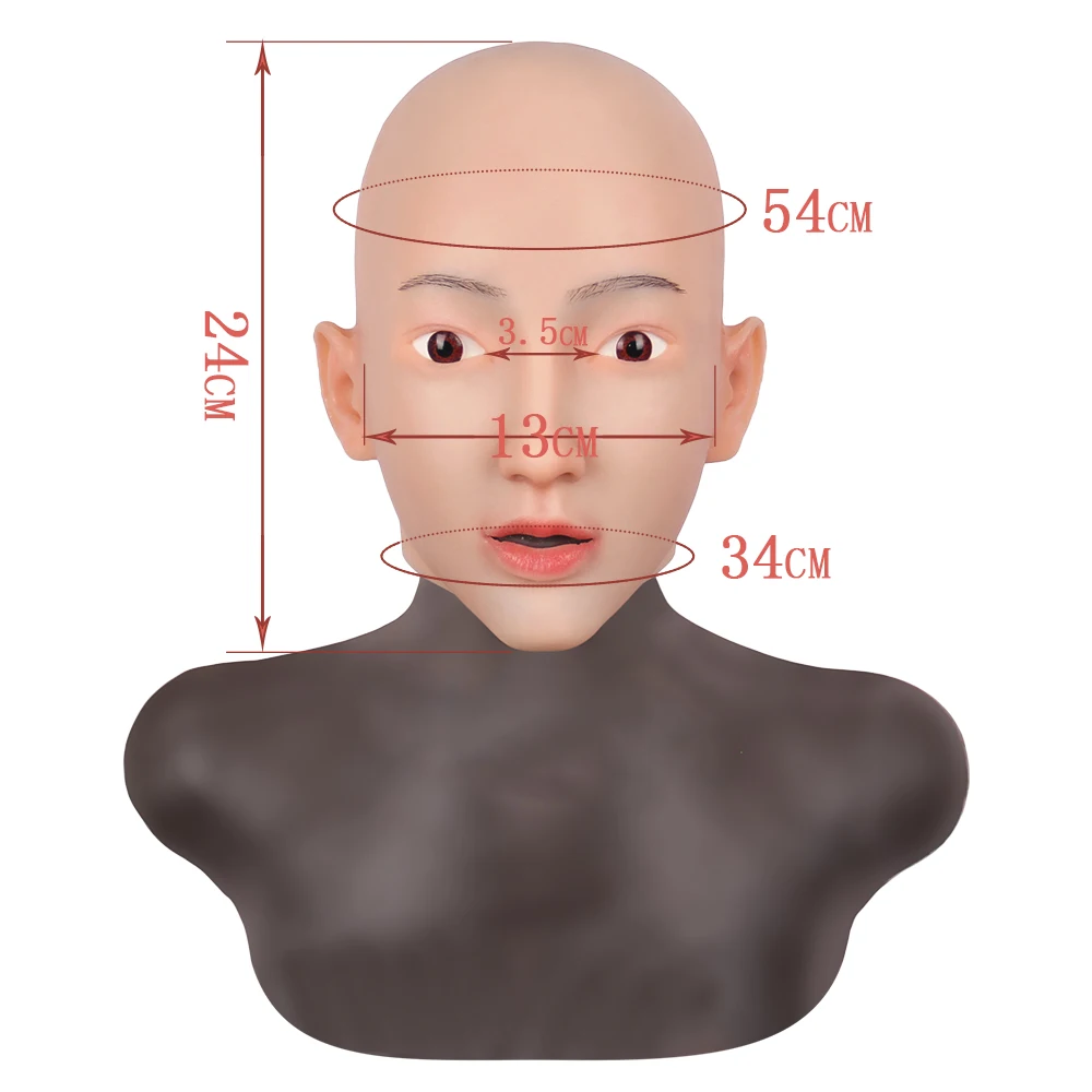 Мягкая здоровая силиконовая Кристин фальшивая маска искусственная с