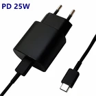 Зарядное устройство PD 25 Вт USB-C, ЕС, Сверхбыстрая зарядка, адаптер питания для Samsung galaxy Note 10, 20, S21 Ultra, S20, A70, A80, A8S, A92, M20, M30, 5G