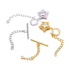 Полностью циркониевые материалы для ожерелья ручной работы, застежка для браслета, шарнирная застежка, соединитель, изготовление ювелирных изделий, застежки, аксессуары сделай сам