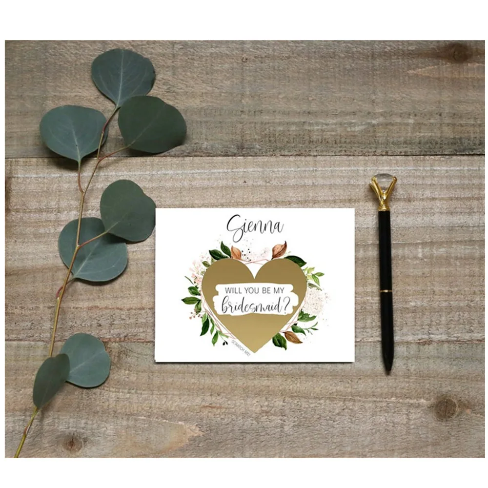 Будет ли вы моя подружка невесты поцарапать карты сестра предложение