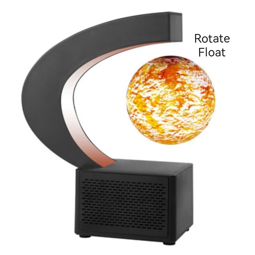 Luz LED de Sol de levitaci&oacute;n magn&eacute;tica flotante con Altavoz Bluetooth, L&aacute;mpara electr&oacute;nica antigravedad, novedad, decoraci&oacute;n del hogar, regalos de cumplea&ntilde;os-3
