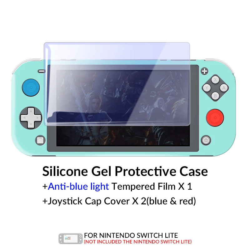 Blue light-B Защитный силиконовый чехол с изображением лягушки для nintendo Switch Lite, аксессуары для nintendo Switch NS Lite - Цвет: Blue light-B