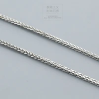 lo paulina 100 925 sterling silver 0 8mm1 0mm chopin chain 40cm45cm rope necklace new for woman and man