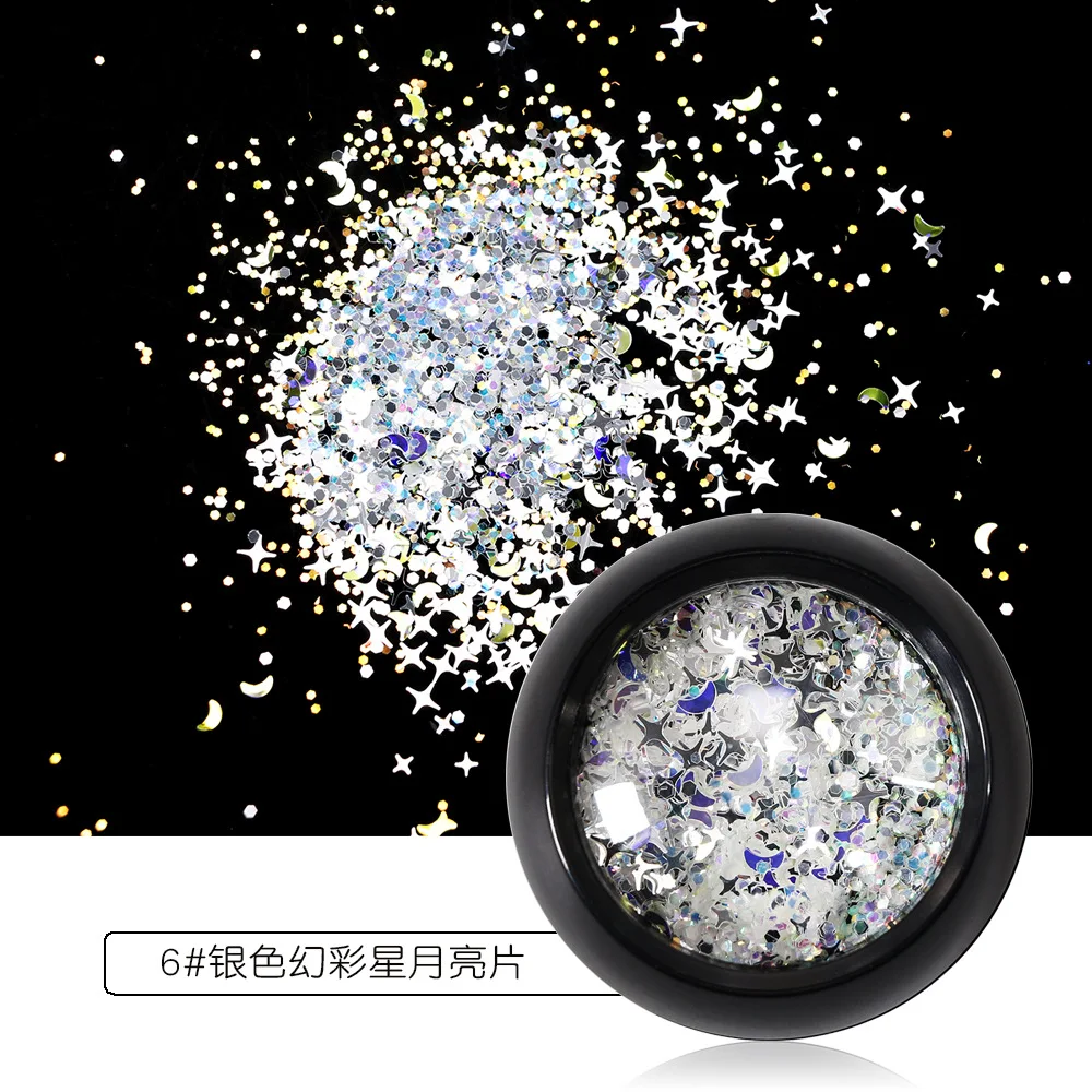 Макияж Блеск Тени для век хлопья Блестящий 3d Цвет яркая корейская косметика