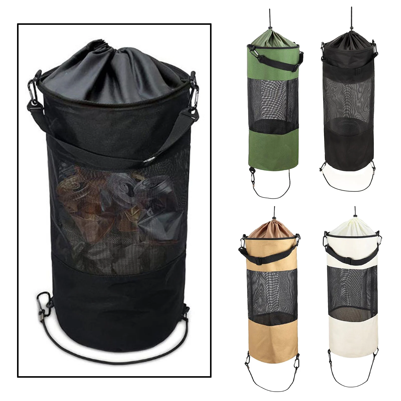 

Boat Trash Bag Portable Outdoor Mesh Trash Bag for Your Boat, Kayak, or Camper Lightweight & Large Capacity Bin Bag