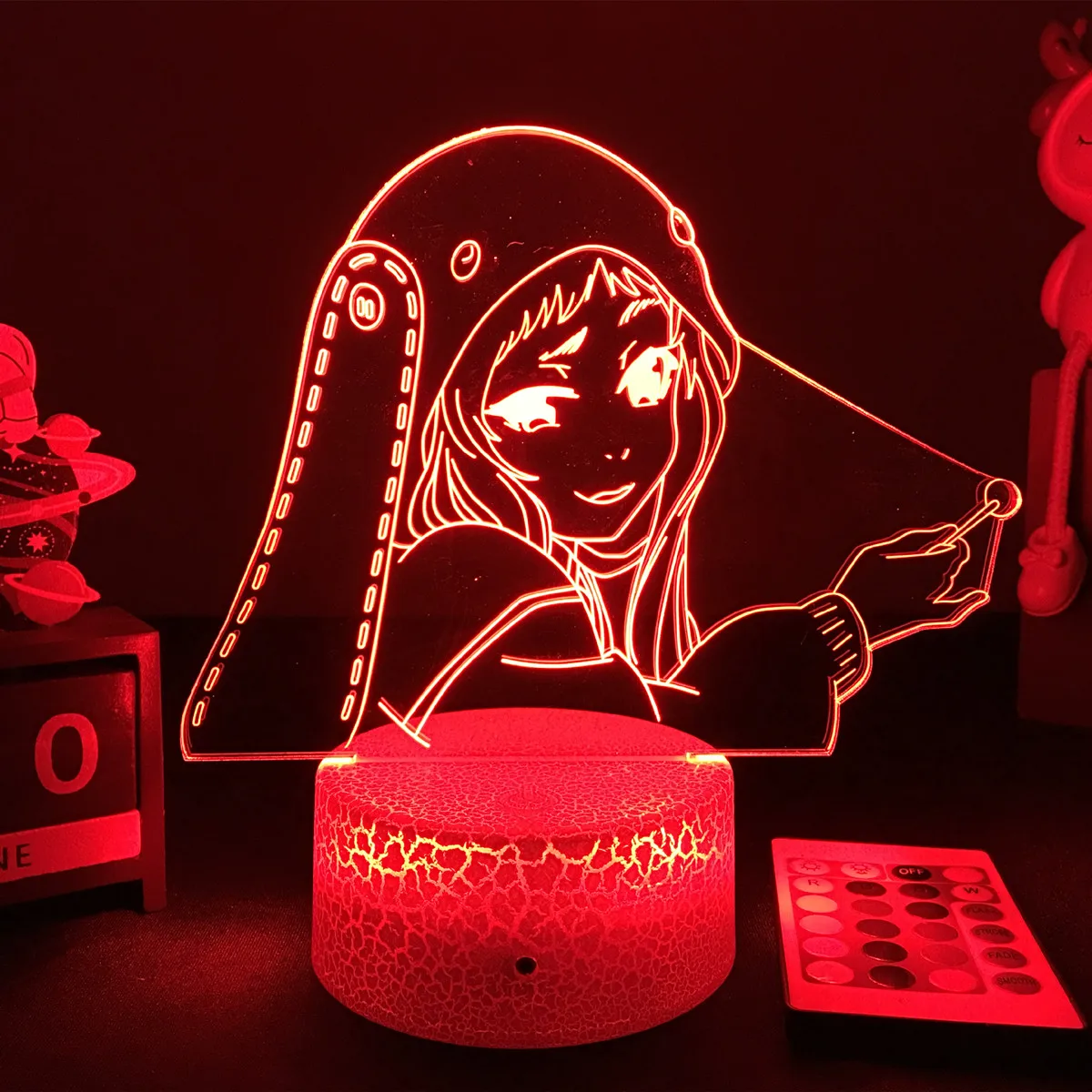

3D LED Lamp Anime Kakegurui Compulsive Gambler Night Light Runa Yomozuki Figure for Bedroom Decor Manga Children's Birthday Gift
