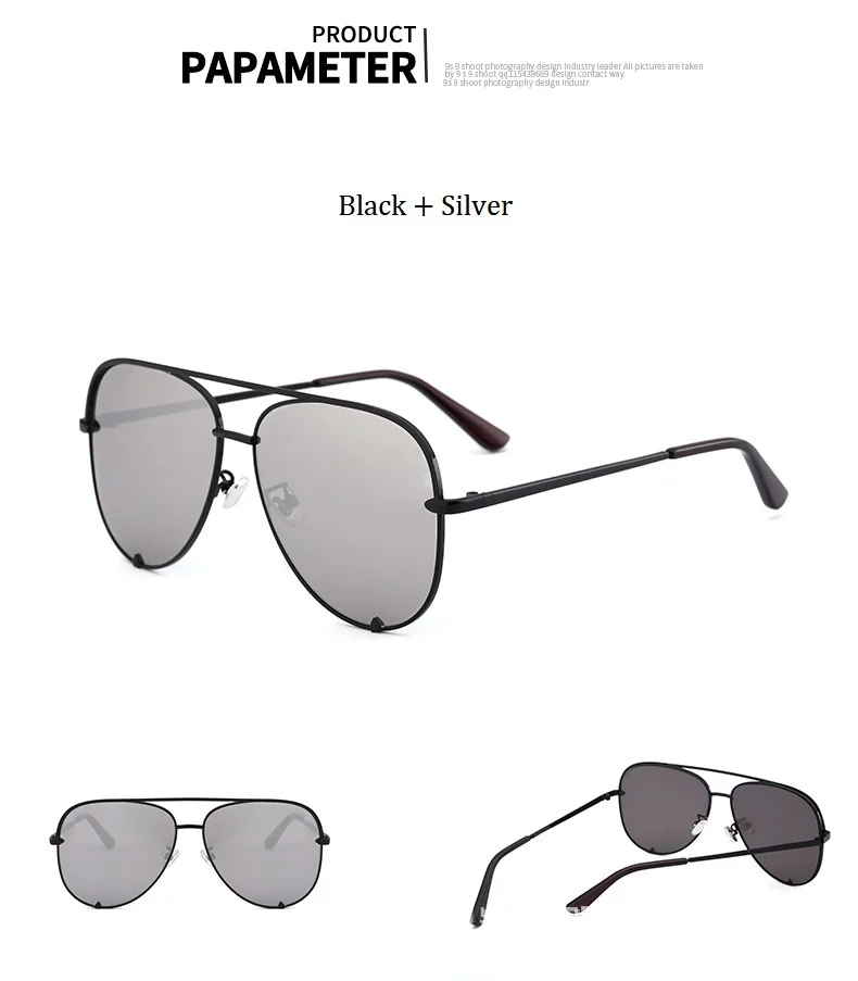 Плоские солнцезащитные очки авиаторы женские UV400 ретро брендовые дизайнерские Роскошные зеркальные солнцезащитные очки для женщин Женская металлическая оправа очки