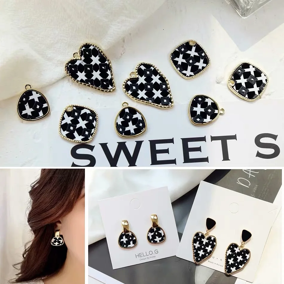 Оптовая продажа 30 шт./лот цветной узор принт искусственная кожа геометрия