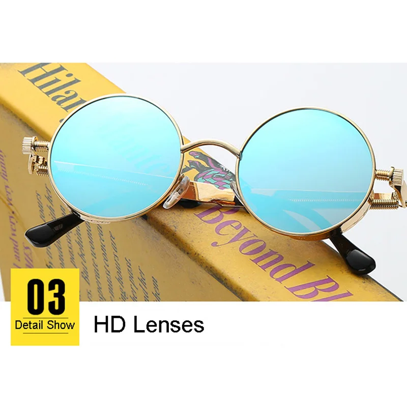 Round Metal Cycling Eyewear Protective Antifog Glasses Work Men Safety Welding Brand Designer Retro Vintage UV400 | Спорт и