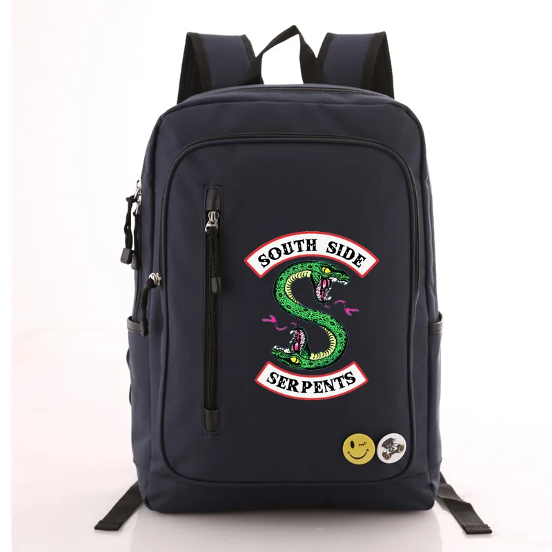 

20New Riverdale South Size Serpents Printing Backpack Canvas School Bags for Teenage Girls Riverdale Laptop Backpack Travel Bags