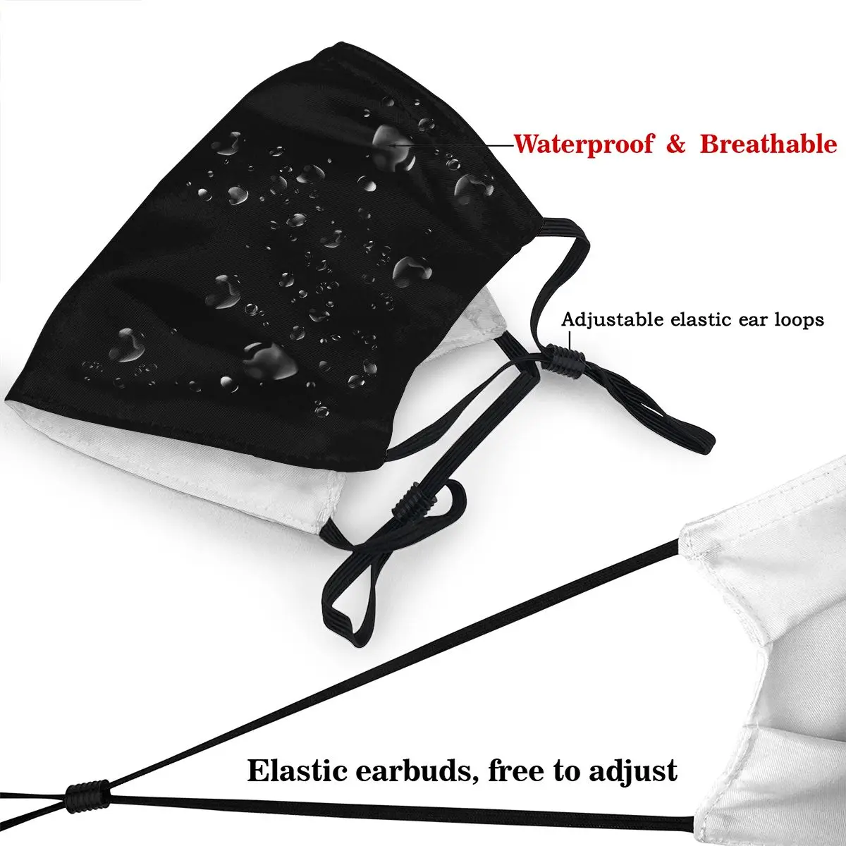 Маска для лица унисекс с флагом Ирака орела Пылезащитная маска от пыли