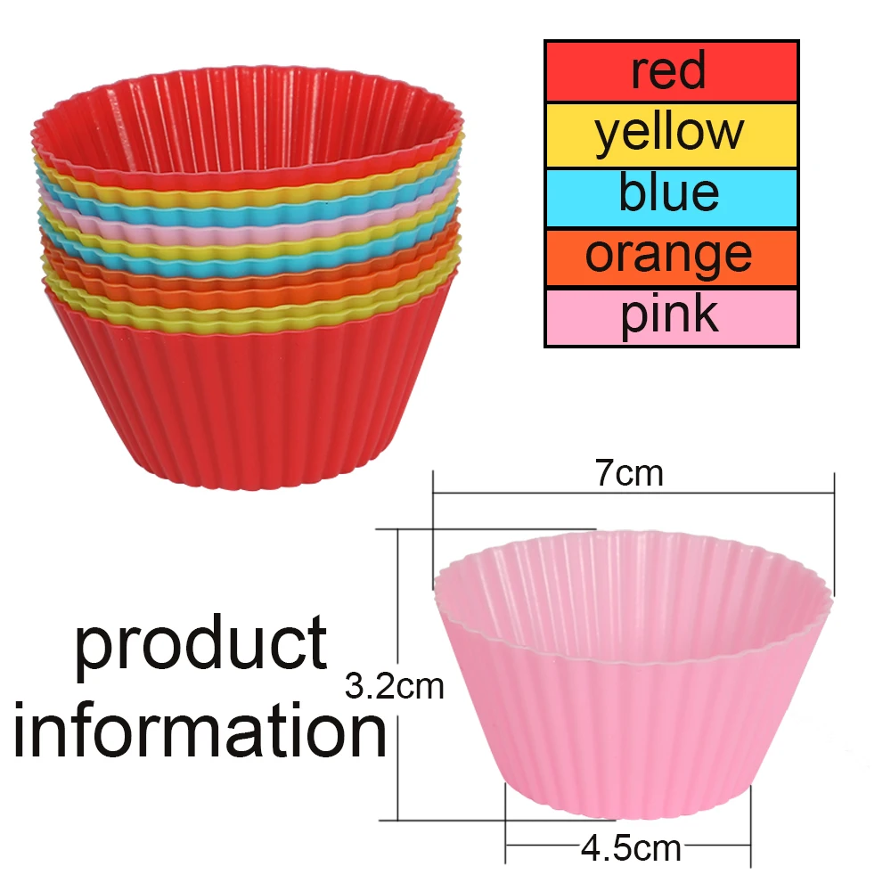 Силиконовая форма для выпечки торта 12 шт./набор|Формы тортов| |