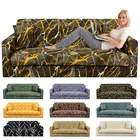 Эластичный угловой чехол для дивана в гостиную, растягивающийся секционный чехол с принтом в полоску, L-образное сиденье для 1, 2, 3, 4