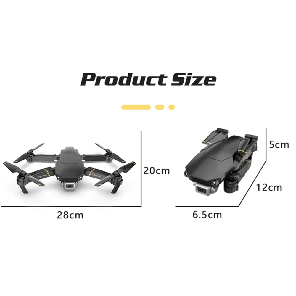 Global Drone GD89 wifi FPV 1080P HD камера сложенный Радиоуправляемый Дрон с режимом удержания высоты RC Квадрокоптер самолет RTF