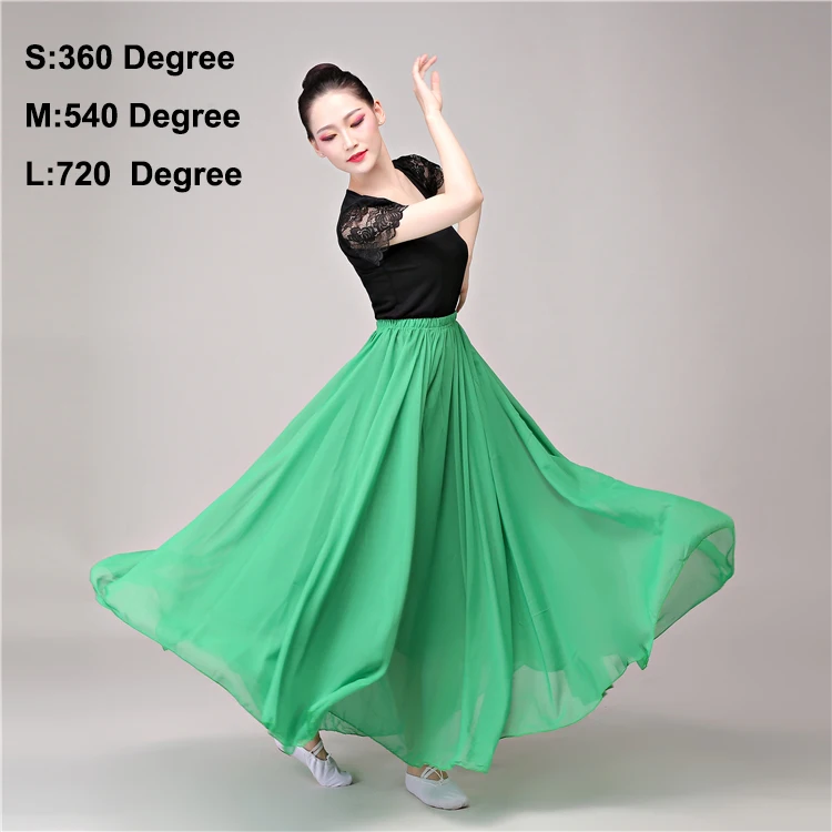 Skirts Color 2 9 цветов, юбка для фламенко для взрослых, для танца живота, однотонный танцевальный костюм, платья для женщин, для коррида, фестиваль, испанское представление - Цвет: Skirts Color 2