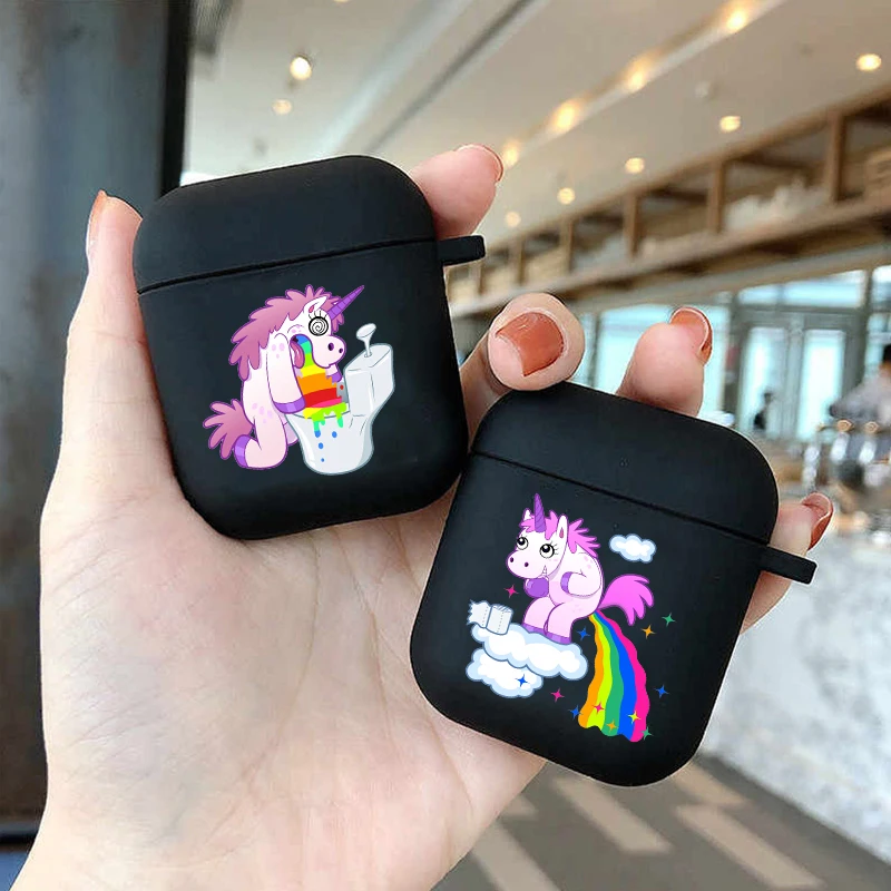 

Airpods 1 2 Case Unicorn Air Pod Soft Silicone Luxury Case Fundas Airpods Pro Case Earphone Accessories