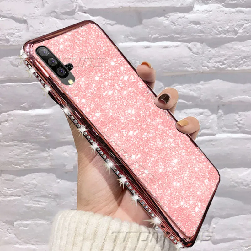 Силиконовый чехол с блестками для Huawei P30 P20 P Smart Plus Y5 Y6 Y7 Y9 Prime Pro 2019 Honor 10i 20i 20 10 Lite 8X 8C