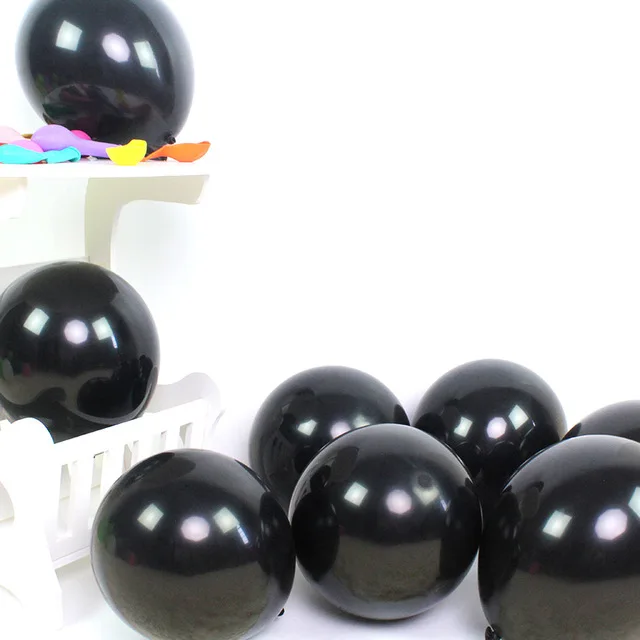 10pc 10in black KAMMIZAD воздушные шары из фольги в виде пчелы белый/желтый латексные шары набор пчелы домашнее животное День рождения украшение свадьбы/Хэллоуин/Рождество - Цвет: 10pc 10in black