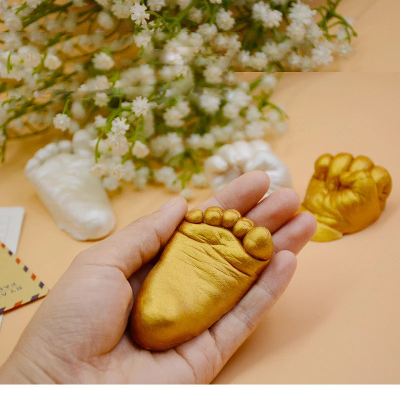 

Hand Touch Toy Baby Footprint Commemorative Mold Growth Souvenir Boy Palm Print Girl 3DDIY Craft Baby Birthday Gift