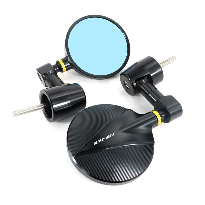 

For KAWASAKI Ninja 650R ER-6f/EX-6 2006 2007 2008 Motorcycle CNC Aluminum Rear View Side Mirror Handle Bar End Mirrors