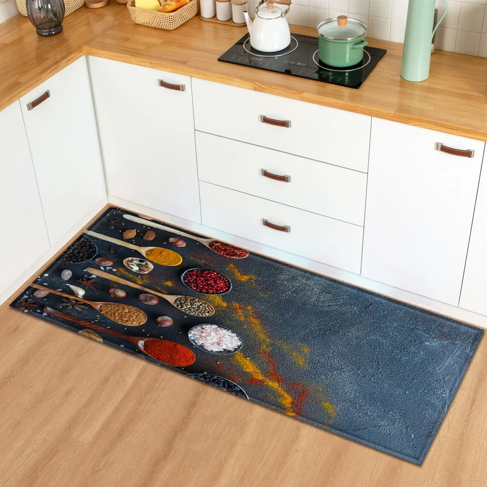 Современный кухонный коврик Придверный украшение для дома спальни гостиной