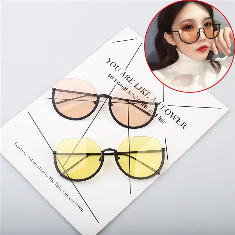 Очки солнцезащитные женские круглые в стиле хип хоп|Женские очки| |