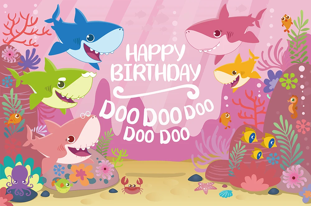 Фоны для фотосъемки малышей акулы Подводные фотографии декор детского дня