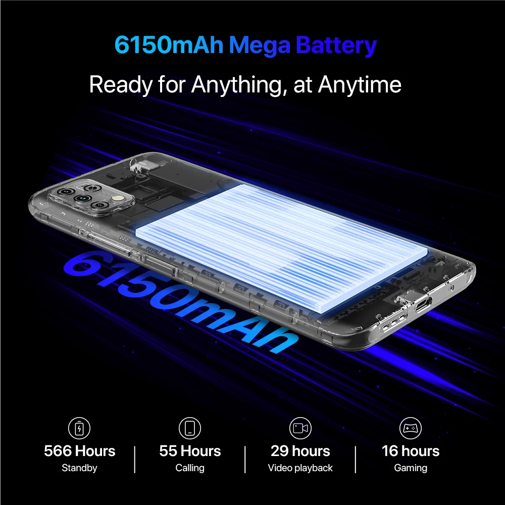 UMIDIGI-tel&eacute;fono inteligente Power 5S versi&oacute;n Global, 4GB, 32GB, pantalla HD de 6,53 pulgadas, Triple C&Aacute;MARA DE 16MP, 6150mAh-2