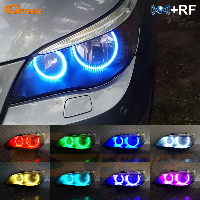 Для BMW E60 E61 M5 525i 530i 540i 545i Pre LCI RF remote Bluetooth APP ультра яркий многоцветный RGB led