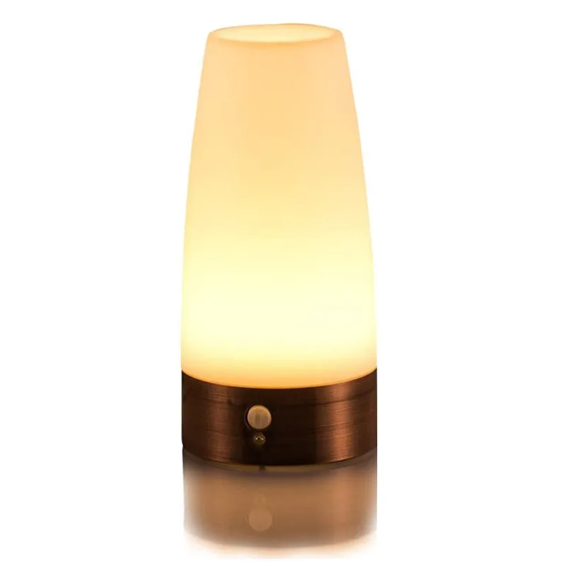 

Wireless smart desktop human body induction lamp small night lamp family lamp of bedroom the head of a bed for the night