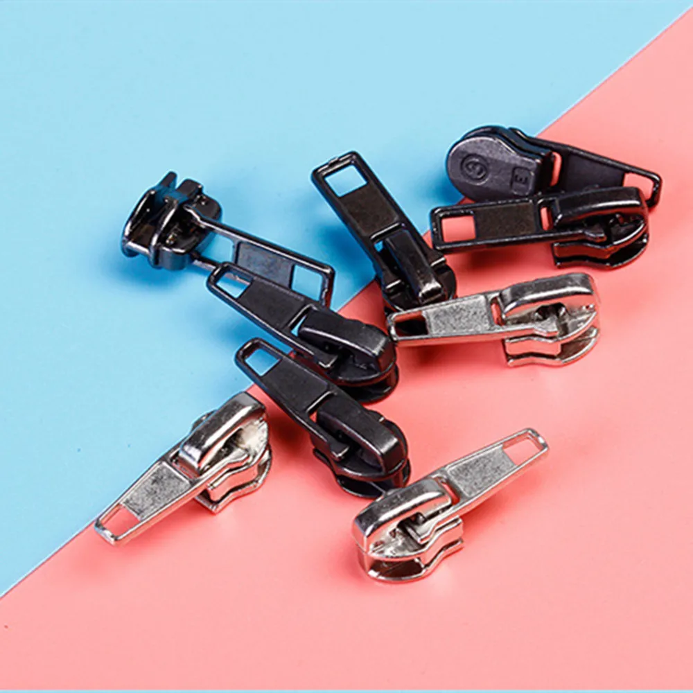 10 шт./компл. 3 # металлическая молния ползунок головка тянуть ремонт комплект