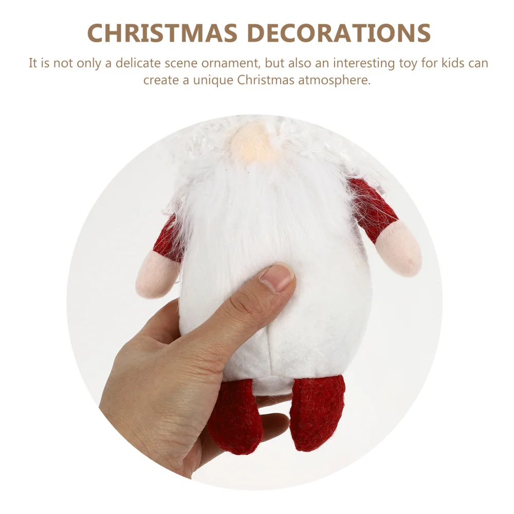 

1Pc Lovely Faceless Doll Ornament Christmas Doll Ornament Festival Scene Decor