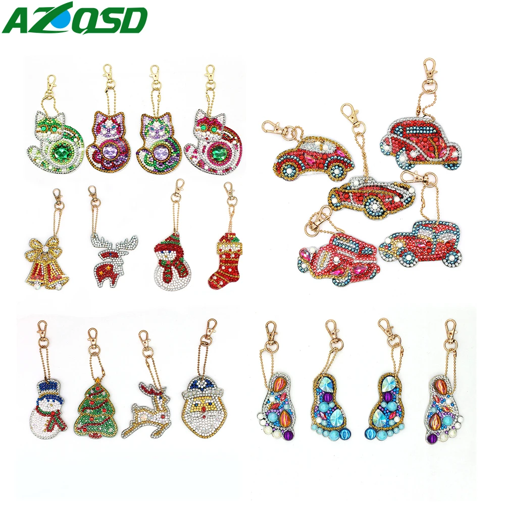 AZQSD 4/5 шт DIY полный дрель специальные алмазов картина брелок с изображение мулт