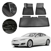 tpe car floor mats for tesla model s 2014 2015 2016 2019 5 seat waterproof non slip auto styling accessories interior renovation