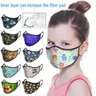 Детская маска для лица Tapabocas, хлопковая многоразовая маска для защиты Pm2.5, уличная моющаяся многоразовая маска для лица, костюм на Хэллоуин