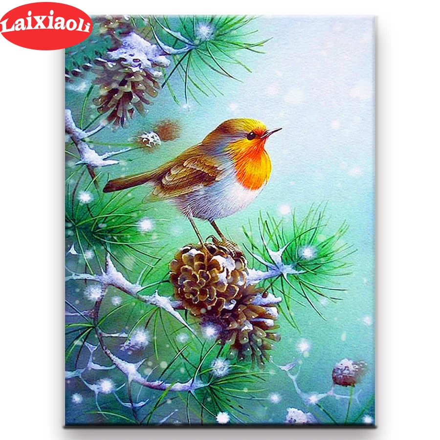 DIY Мозаика птица фотообои для магазина Вышивка крестом Бриллиантовая вышивка |