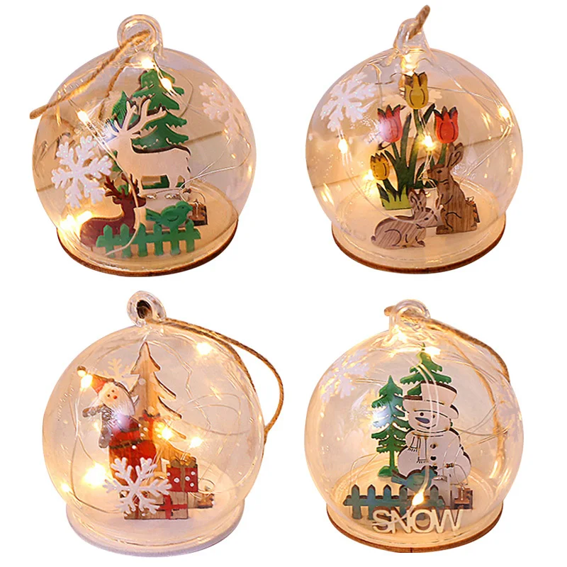 Рождественская елка украшения светодиодный светильник Рождественский шар трава