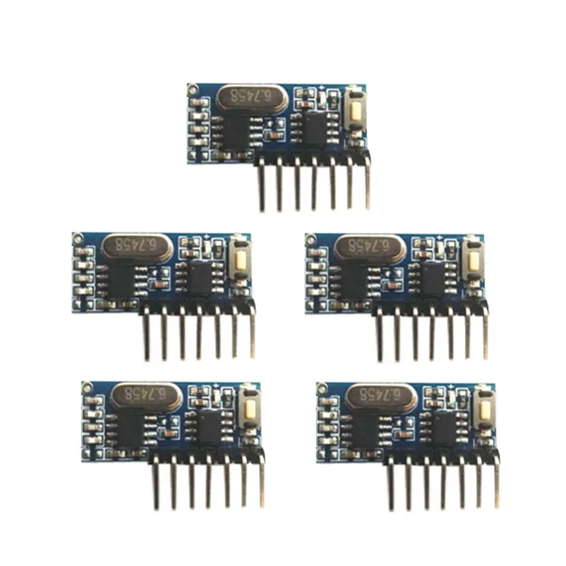 

5 шт. 433 мгц радиочастотный приемник обучающий код декодер модуль 4-канальный выход для удаленного умного дома беспроводной переключатель пульт дистанционного управления