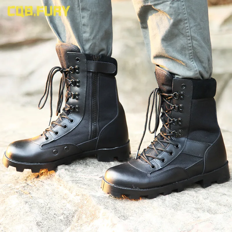Autumn High-Top Ultra-Light Combat Boots Men's Breathable Special Forces Military Fan Combat Desert Hiking ombat Boots