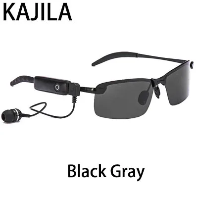 Black Gray New Brand Designer Intelligent Bluetooth Polarized Sunglasses Men Women Music Driving Sports Headphone Glasses For Man 3047 - Цвет линз: Black Gray