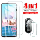 4 в 1 Защитная пленка для камеры + Защитное стекло для Redmi Note 10 Pro 10s 7 полное покрытие защитные очки для Xiaomi Redmy Note10 Note10Pro Xiomi
