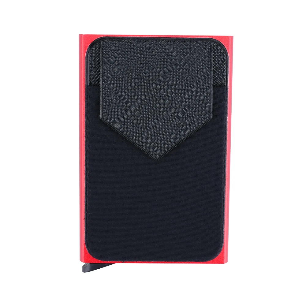 Gemeer кредитный держатель для карт чехол алюминиевый кошелек с эластичным задним