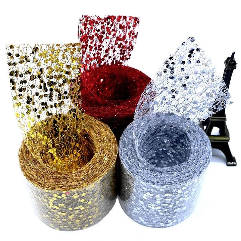 Тюль с блестками 10 ярдов | Дом и сад