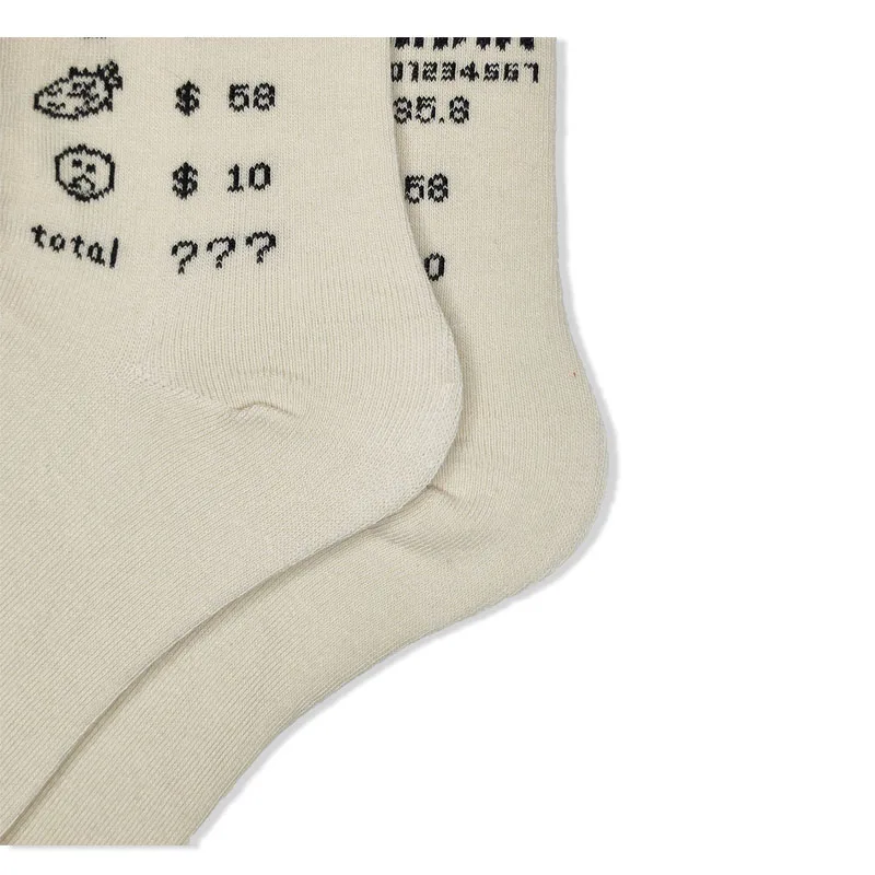 Носки хлопковые унисекс смешные серые повседневные уличные в стиле хип хоп